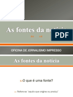 Importância das fontes no jornalismo