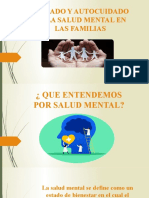 Cuidado y Autocuidado de La Salud Mental en Las Familias