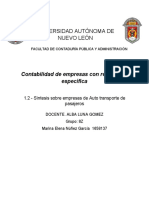 Síntesis Sobre Empresas de Auto Transporte de Pasajeros