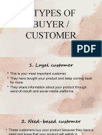7 Types of Buyer / Customer