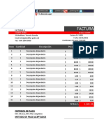 Plantilla Factura Premium