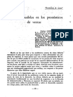 Teoria y Modelos en Los Pronosticos de Ventas