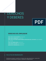 Derechos y Deberes Del Empleador