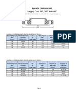 Flange Dimensions Large Class 150 30 Thru 48