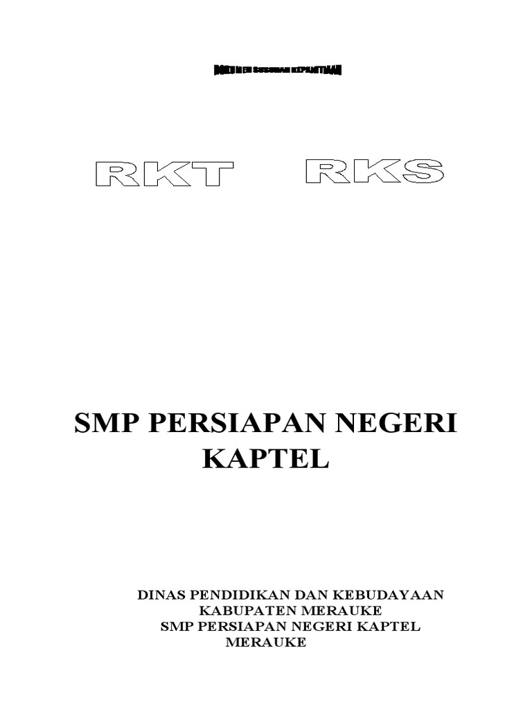 Susunan Panitia RKT dan RKS SMP Kaptel | PDF