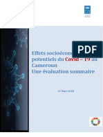Socio Economic Impact COVID 19 Cameroon UNDP Cameroon March 2020