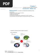 Introduction: Matter and Measurement: - Chemistry Is The Study of Matter, Its Properties