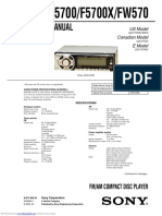 CDX-F5700/F5700X/FW570: Service Manual