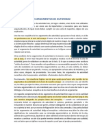 ARGUMENTOS - Autoridad, Ejemplo y Analogía