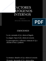 Factores patógenos internos: emociones y fisiopatología