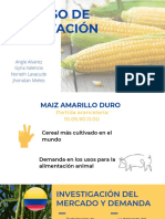 Importación de maíz amarillo duro desde EE.UU. a Colombia