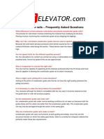 Elevator Guide Rails FAQs