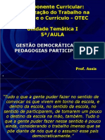 5 - GEST+âO DEMOCR+üTICA E AS PEDAGOGIAS PARTICIPATIVAS