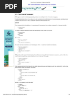 UNIT 1 - Flow-Control Statements (Programming PHP)