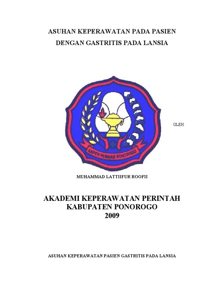 Asuhan Keperawatan Pasien Gastritis Pada Lansia