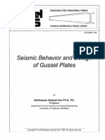 Sesismic Behavior and Design of Gusset Plates