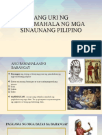 Lesson 7 - Ang Uri NG Pamamahala NG Mga Sinaunang Pilipino