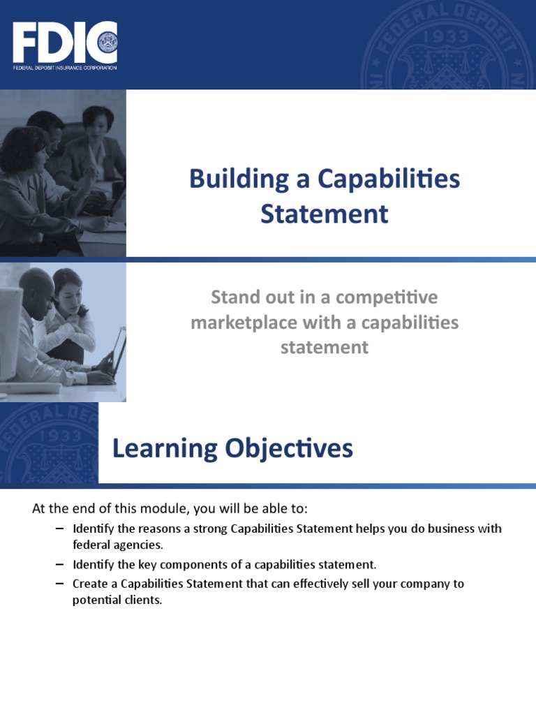 Create an Effective Capabilities Statement | PDF | Competence (Human ...