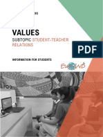 Project Scenario Values Student-Teacher Relations