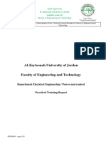 Al-Zaytoonah University of Jordan: Department Electrical Engineering / Power and Control