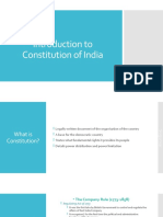 Introduction To Constitution of India