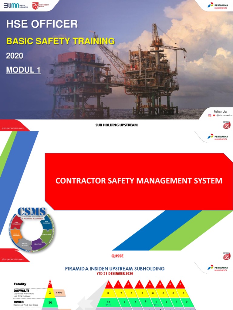 HSE Officer Training and CSMS Overview | PDF