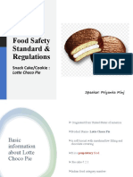 Food Safety Standard & Regulations: Snack Cake/Cookie