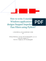A Standalone Windows Application That Designs Stepped Impedence Low Pass Filters 1
