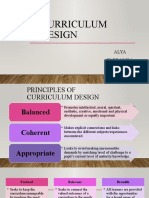 Curriculum Design: Alya Farralisa Auni
