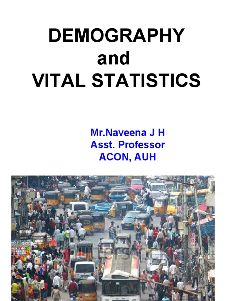 Understanding Demography An Overview of Key Concepts, Indicators, and