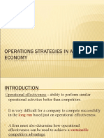Operational effectiveness and competitive advantage