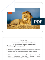 cha one Fundamentals of Strategic management