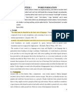 Chapter 1 - Word Formation