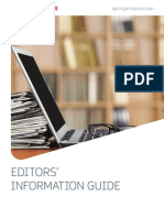 Editors' Information Guide