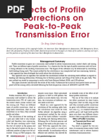 Effects of Profile Corrections On Peak-to-Peak Transmission Error