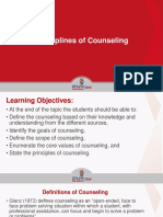 Week 002-Presentation Disciplines of Counseling
