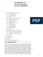 Unit 2 Multiple Theories of Intelligence (Guilford, Gardner and Sternberg)