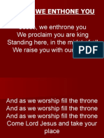 Praise & Worship Line Up