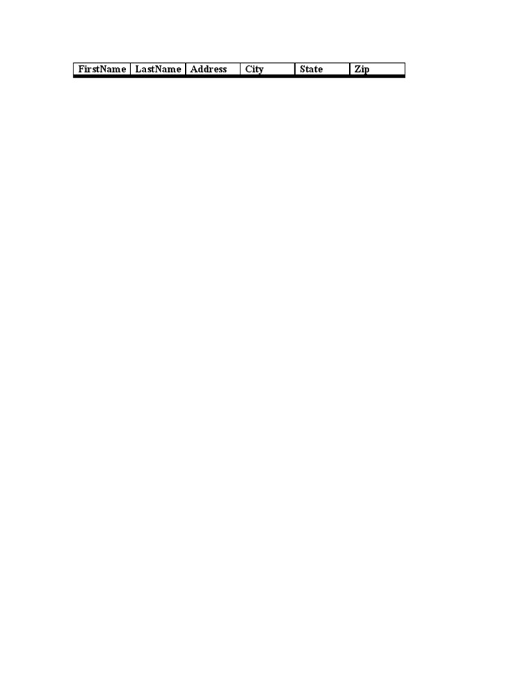 Word-Mail Merge-Practice File | PDF