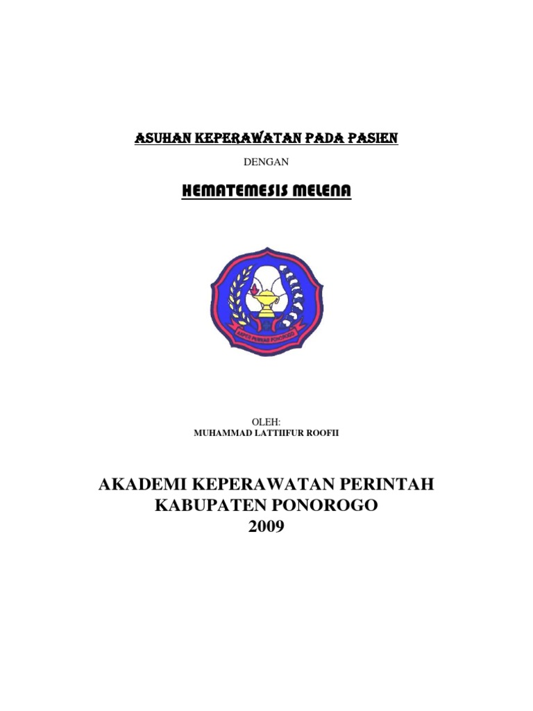 ASKEP Hematemesis Melena