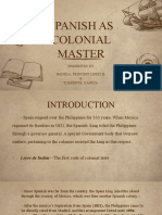 Spanish As Colonial Master 1