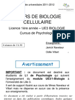 Cours Bio Cell 2011-Etudiants