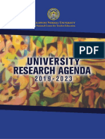 University Research Agenda 2019-2023