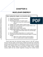 Nuclear Energy: After Reading This Chapter, You Should Be Able To