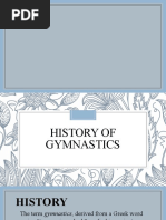 Report. History of Gymnastics