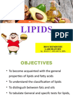 Lipids: Biochemistry Laboratory