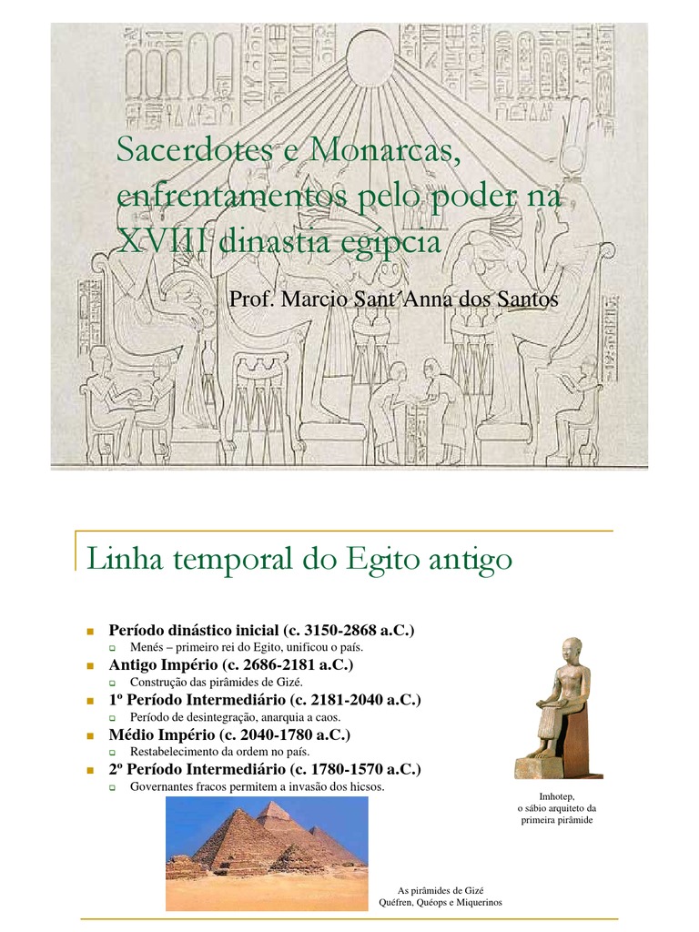 Sacerdotes e Monarcas, Enfrentamentos Pelo Poder Na XVIII Dinastia ...