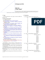 Laboratory Glass Test Tubes: Standard Specification For