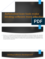 Automated Loan Tools Make Lending Software More Effective