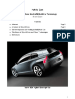 Hybrid Cars: Critical Case Study of Hybrid Car Technology